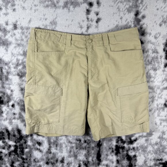 North Face Roan Shorts Mens Size 36 Beige Performance Stretch Outdoors Comfort - Picture 1 of 13